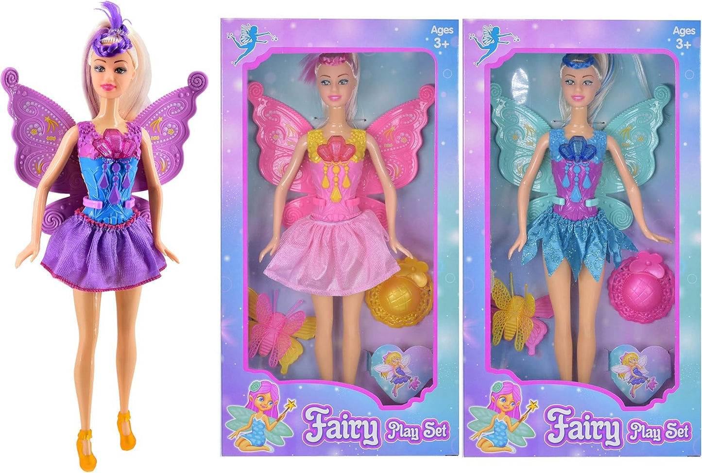 KandyToys Fantasy Fairy Doll Playset 28cm