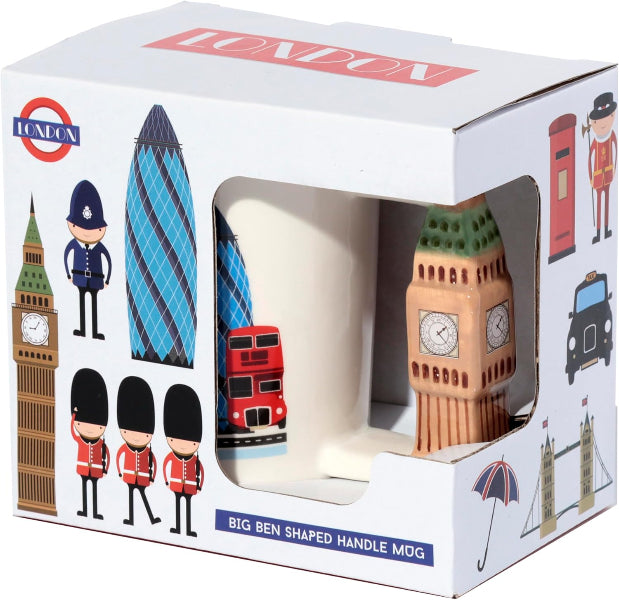 Puckator London Souvenir Big Ben Ceramic Shaped Handle Mug 400ml