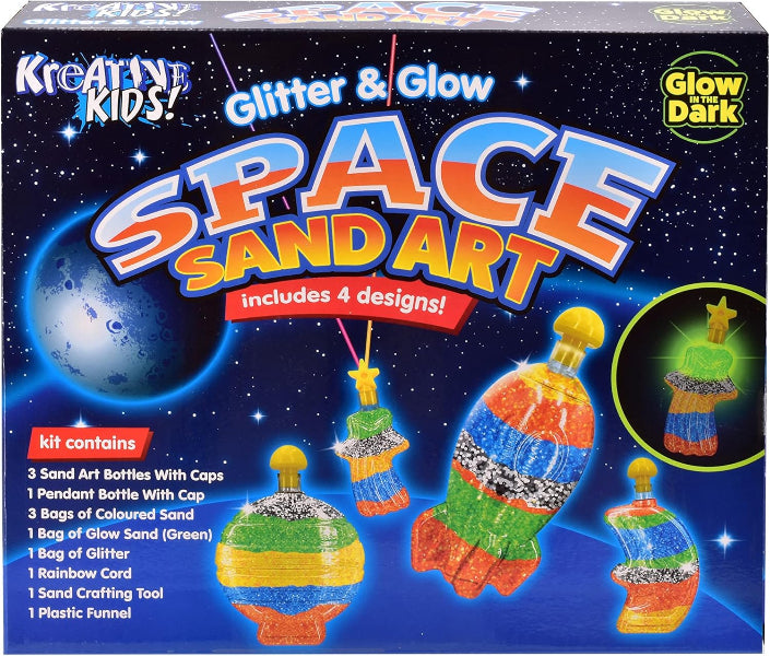 Glitter Glow Space Art