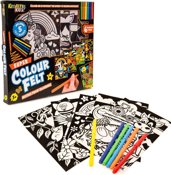 Kandy Toys Kreative Kids Colour Felt Art Kit