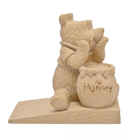 Disney Winnie The Pooh Wood Effect Resin Door Stop Brown