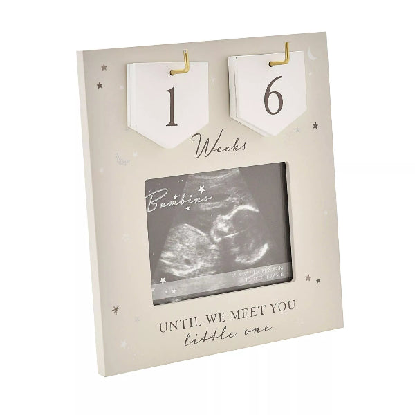 Bambino Arrival Countdown Baby Scan Frame 4" x 3"