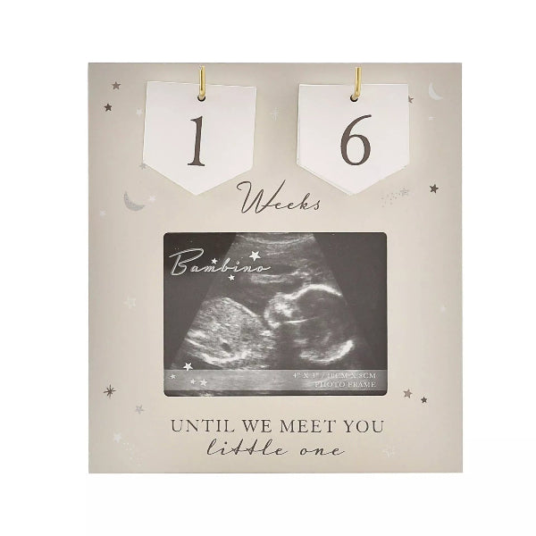 Bambino Arrival Countdown Baby Scan Frame 4" x 3"
