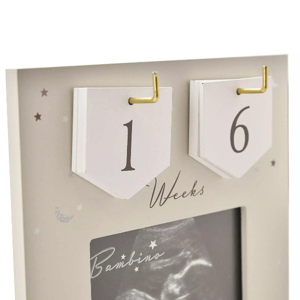 Bambino Arrival Countdown Baby Scan Frame 4" x 3"