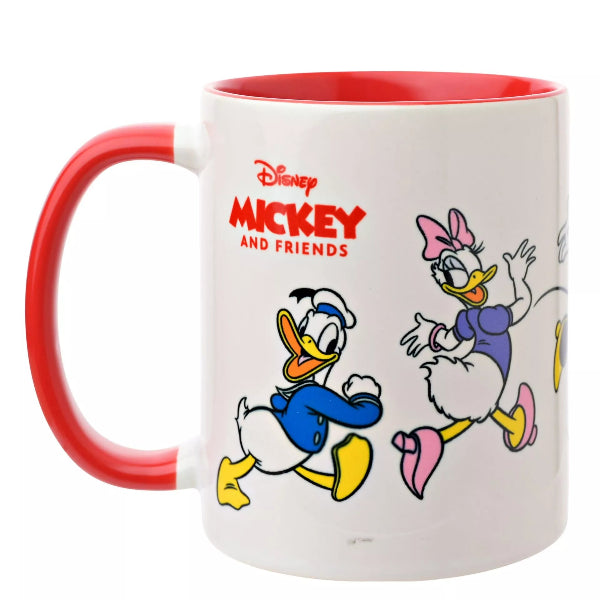 Mug with cartoon characters and Disney logo on a white background