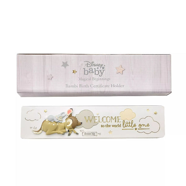 Disney Magical Beginnings Bambi Birth Certificate Holder 26cms