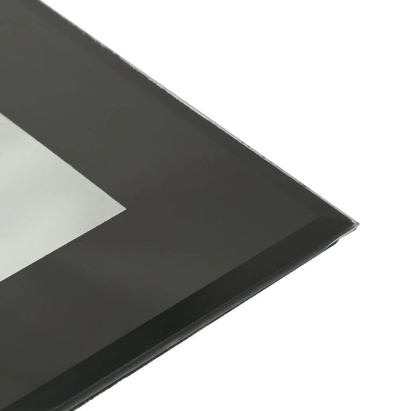 Impressions Black Glass Plain Design Picture Photo Frame  6" x 8"