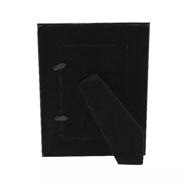 Impressions Black Glass Plain Design Picture Photo Frame  6" x 8"