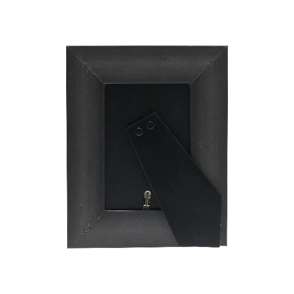 Black rectangular frame with a keyhole on a white background