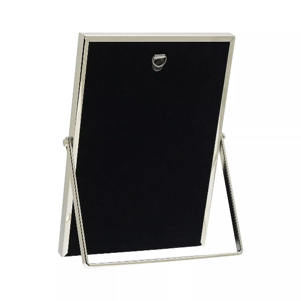 Blackboard with silver frame on a white background