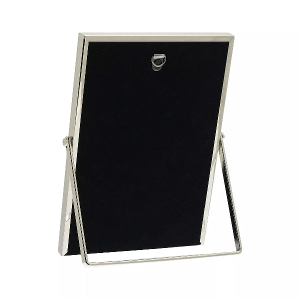 Blackboard with silver frame on a white background