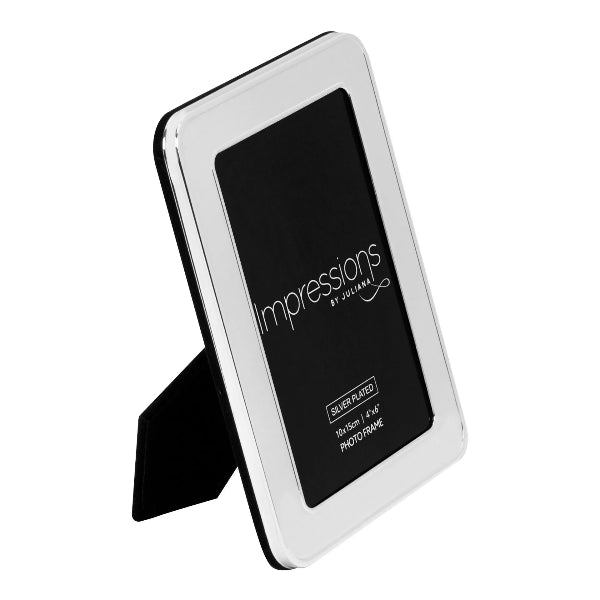 Silver photo frame with 'impressions by Hallmark' branding on a white background