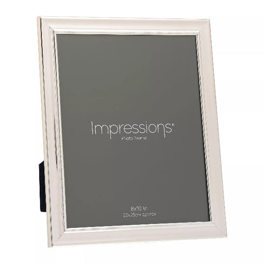 White photo frame with 'Impressions' branding on a white background