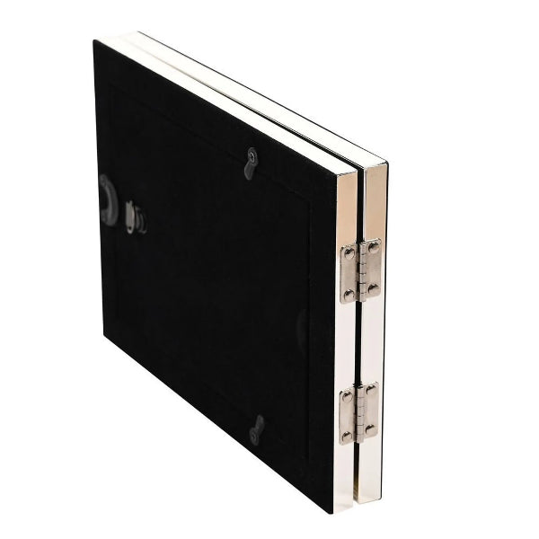 Glass door hinge on a white background