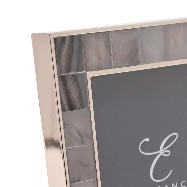 Impressions Elegance Grey Mother of Pearl Photo Frame 3" x 3"