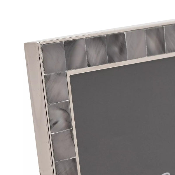 Impressions Elegance Grey Mother of Pearl Photo Picture Frame 4" x 6"