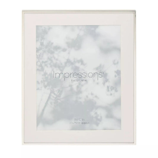 White picture frame with 'Impressions' branding on a white background