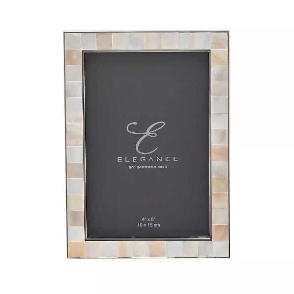 Impressions Elegance Metal & Mother of Pearl 4" x 6" Frame