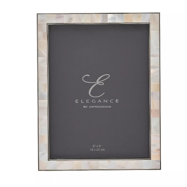 Decorative picture frame with 'Elegance by Impressions' branding on a white background