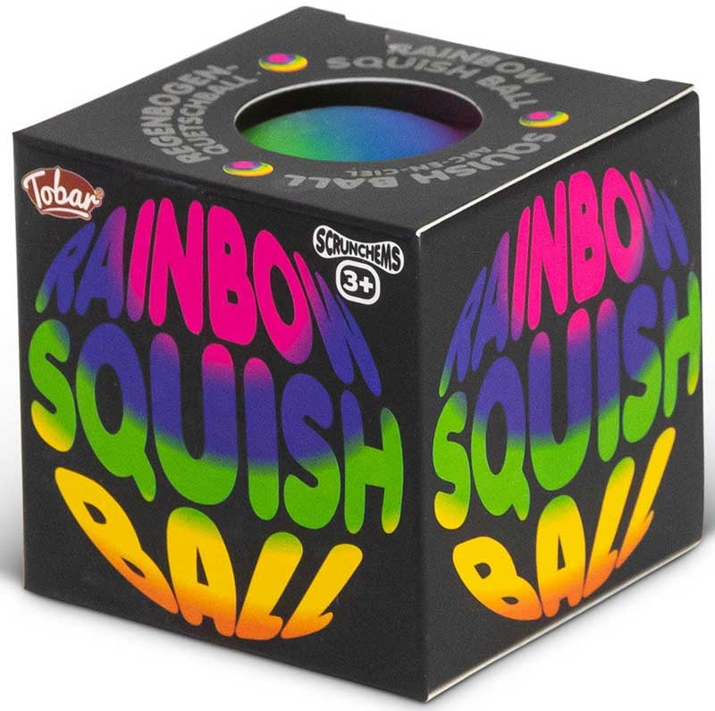 Scrunchems Rainbow Squish Squeeze Ball 6cms