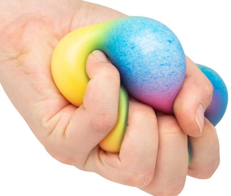Scrunchems Rainbow Squish Squeeze Ball 6cms